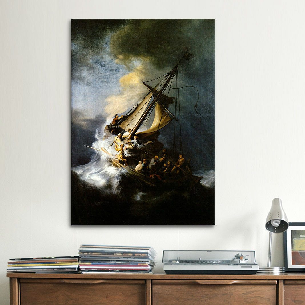 iCanvas 'The Storm on The Sea of Galilee' by Rembrandt Painting Print